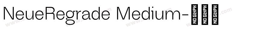 NeueRegrade Medium字体转换